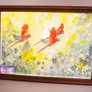Pintura Acuarela Trio Lapas
