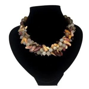 Collar de agata crazy